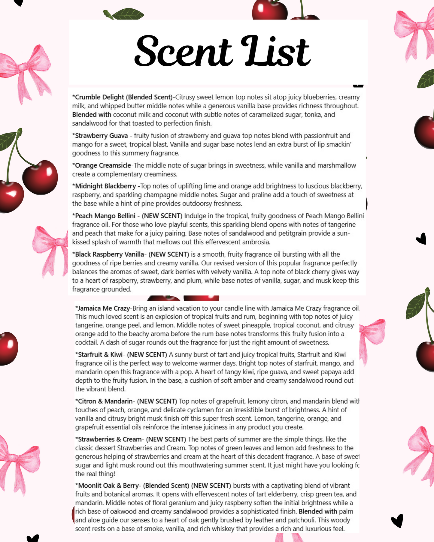Spring/Summer 2025 Scented Candles