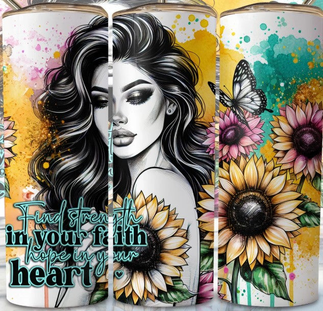 Find Your Strength Sublimation Tumbler