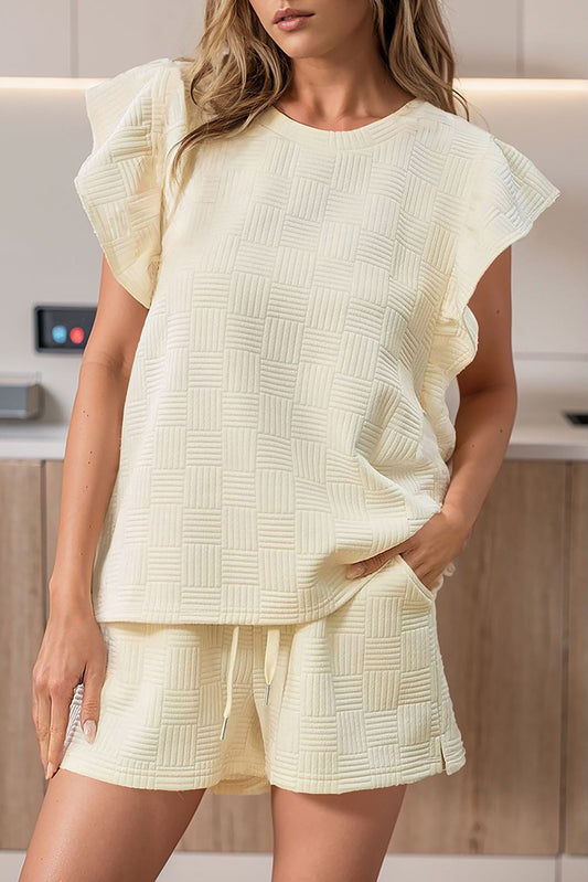 Cream Textured Set