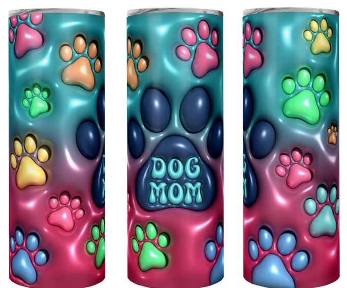 Dog Mama Puff Sublimation Tumbler
