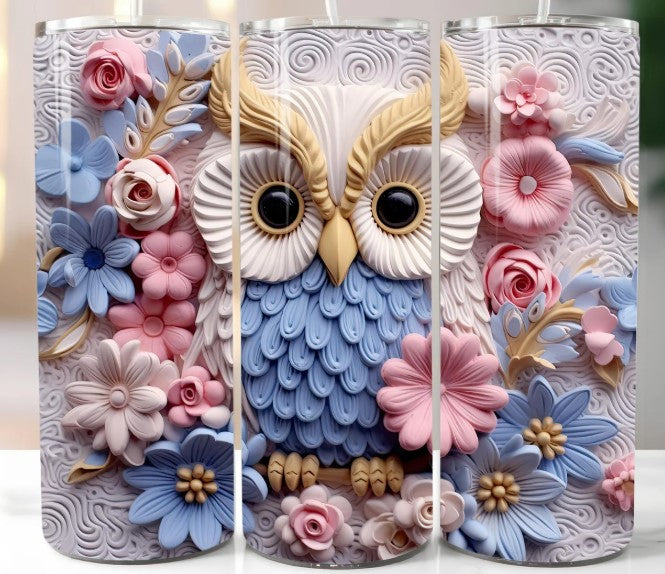 Owl 3D Sublimation Tumbler