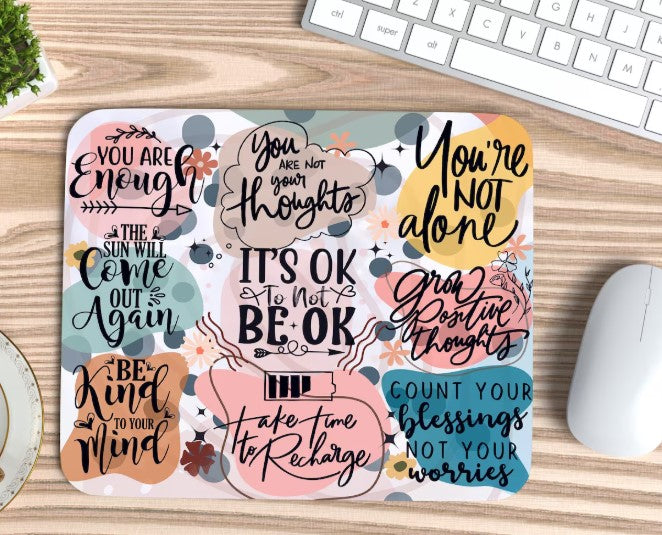 Positive Daily Affirmations Mousepad