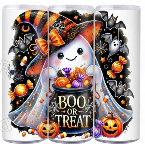 Boo Or Treat Sublimation Tumbler