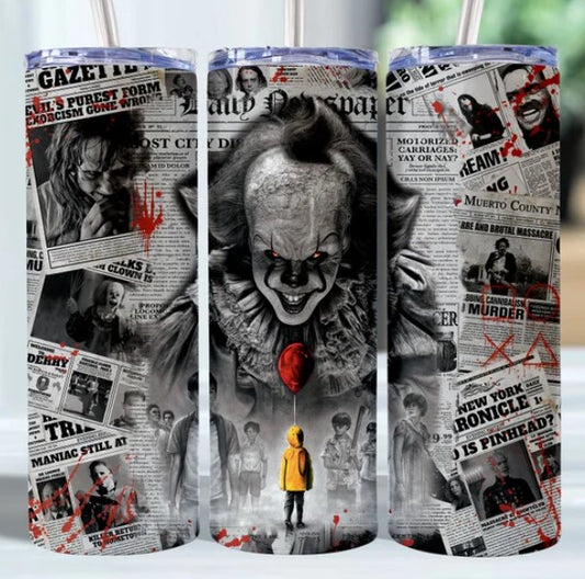 Clown Sublimation Tumbler