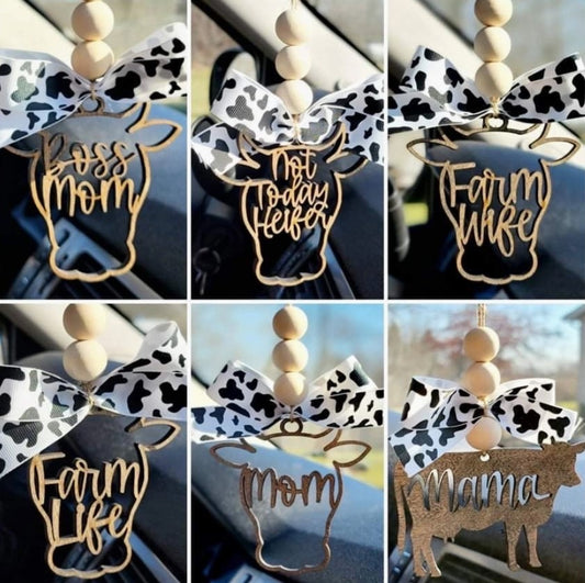 Various Cow Car Charm