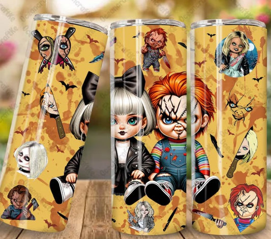 Creepy Couple Sublimation Tumbler