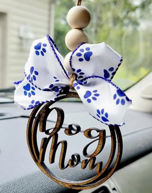 Dog Mom Car Charm