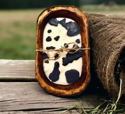 Cow Print Dough Bowls