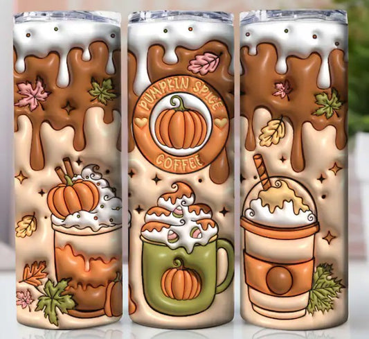 Pumpkin Spice Sublimation Tumbler