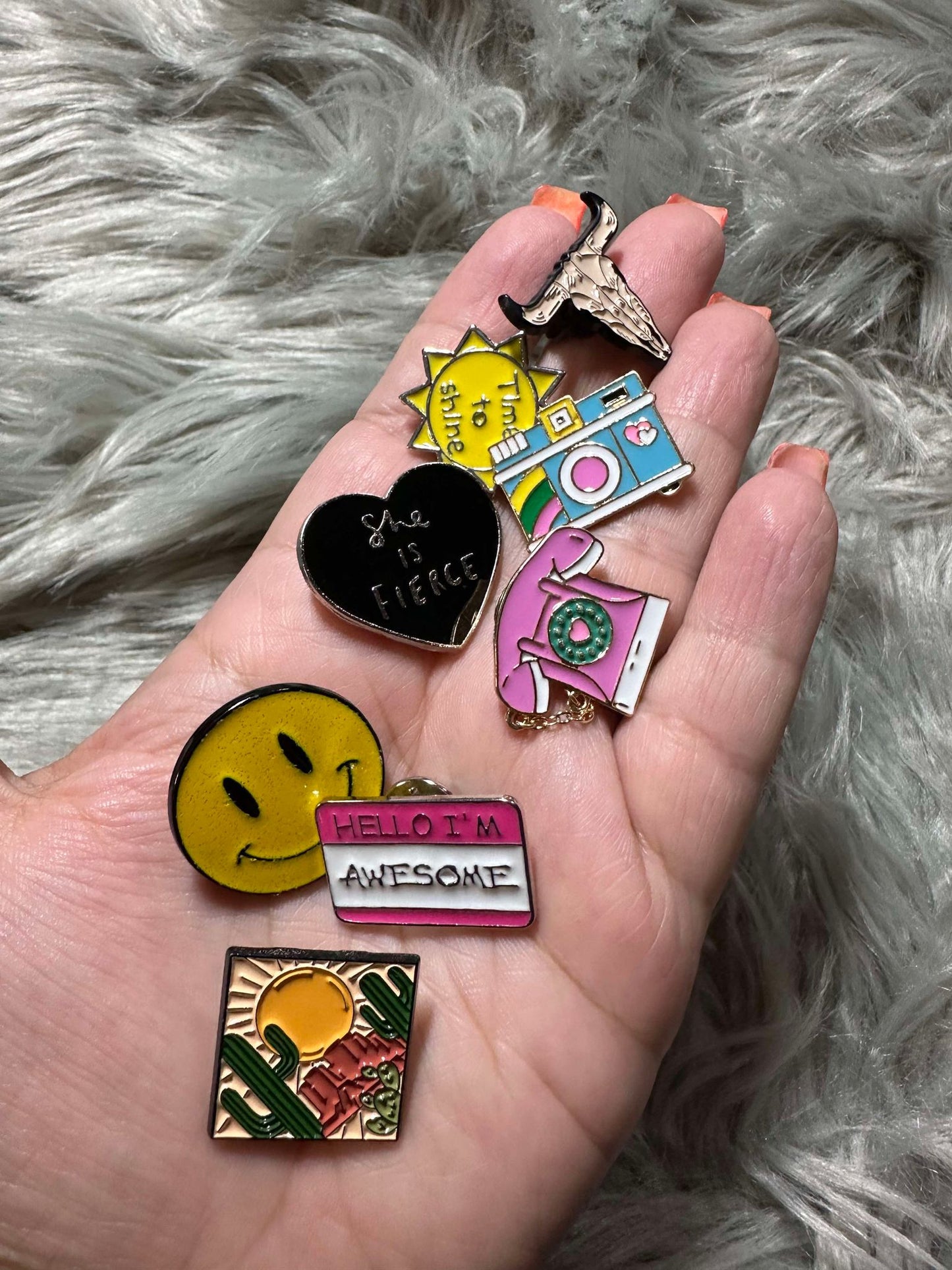 Trucker Hat Large Enamel Pins