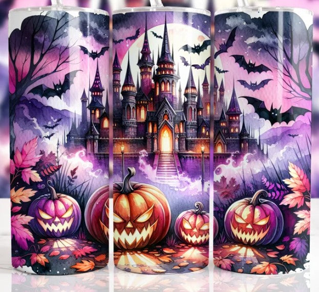 Haunted House Sublimation Tumbler