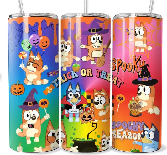 Heeler Halloween Sublimation Tumbler