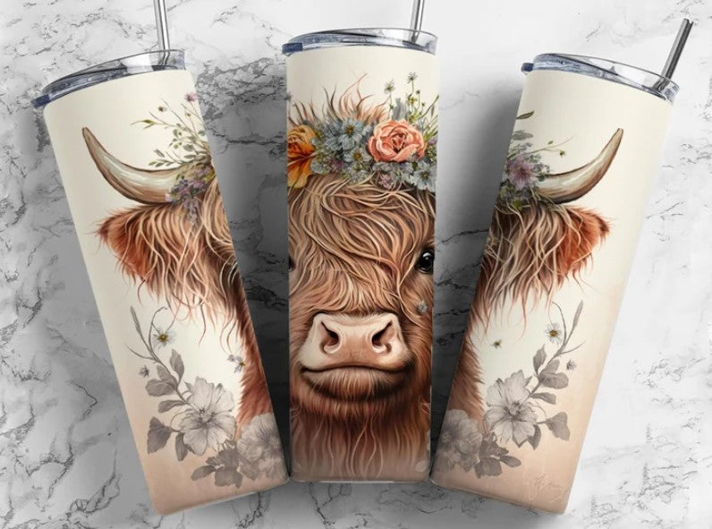 Highland Floral Sublimation Tumbler