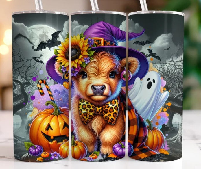 Highland Spooky Vibes Sublimation Tumbler