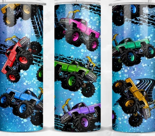 Monster Truck Sublimation Tumbler