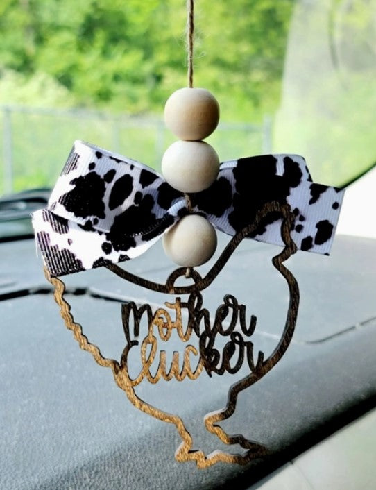 Mother Clucker Car Charm