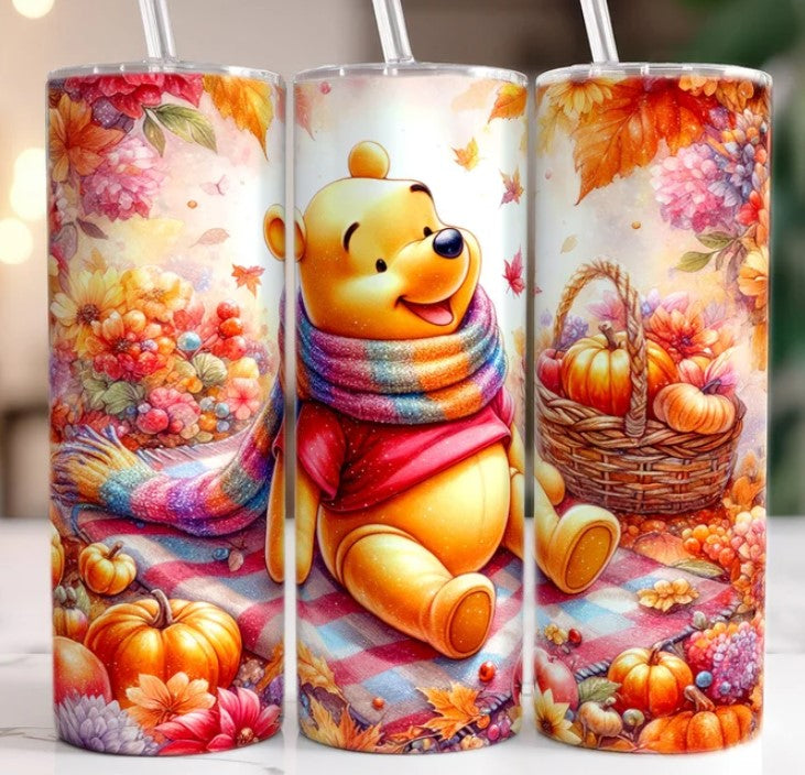 Honey Bear Fall Vibes  Sublimation Tumbler