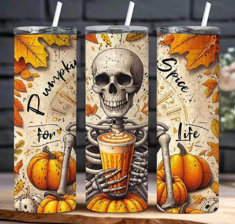 Pumpkin Spice For Life Sublimation Tumbler