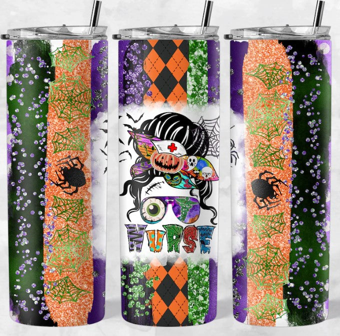 Spooky Nurse Sublimation Tumbler