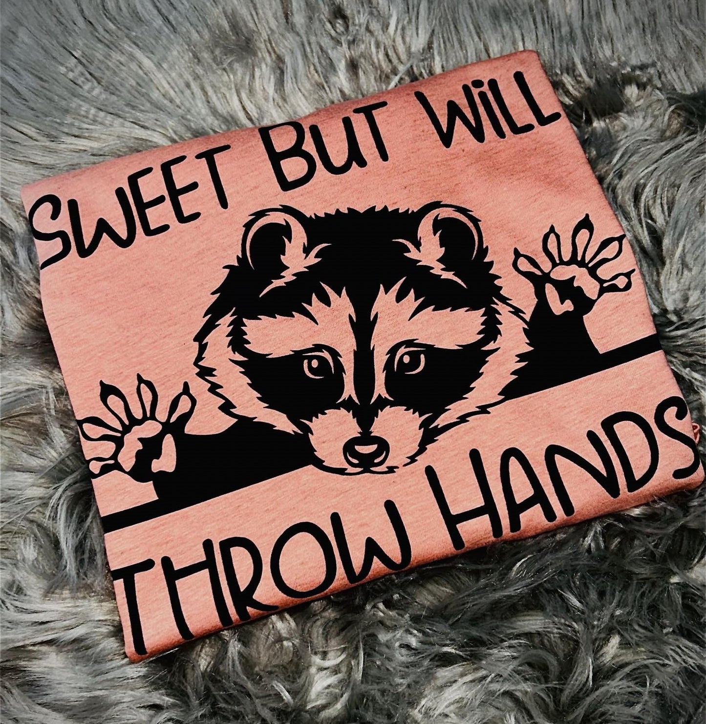 Sweet But Will Throw Hands Graphic Tee